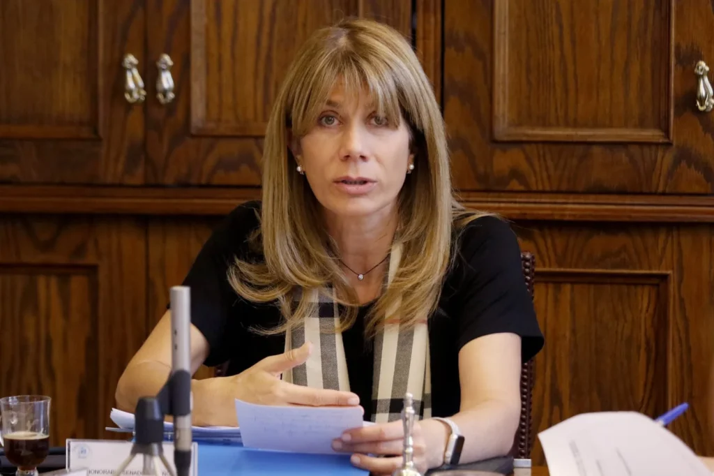La senadora Ximena Rincón (Partido Demócratas)