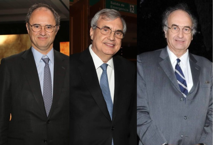 Felipe, Cristián y Agustín Edwards del Río, junto a otros tres hermanos son los controladores finales de Empresa El Mercurio y otra treintena de sociedades.