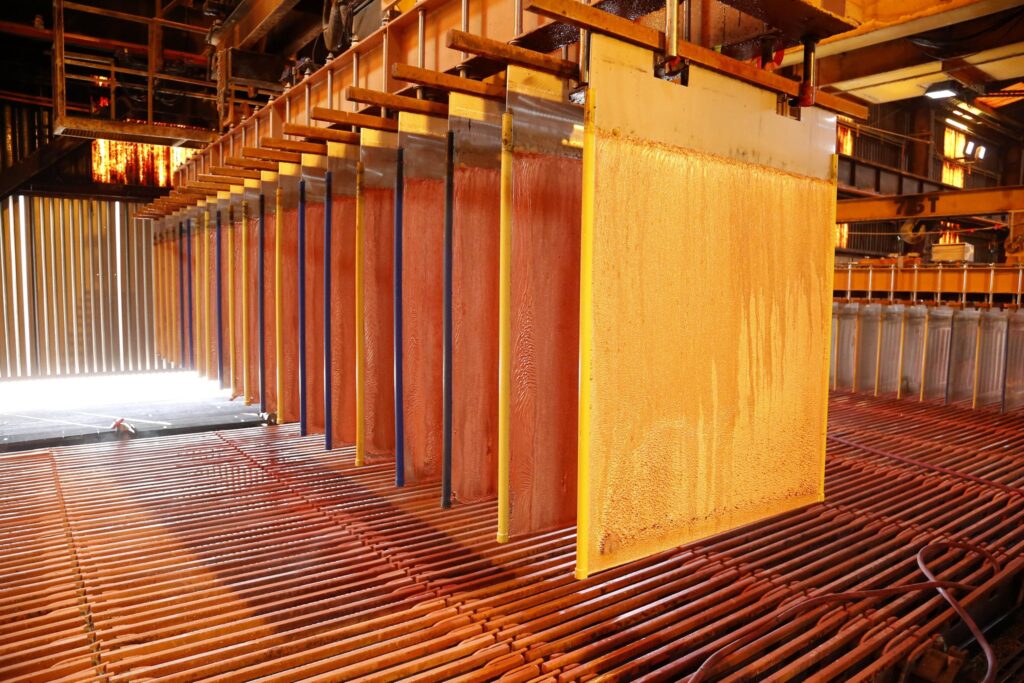 Cátodos de cobre de Codelco.