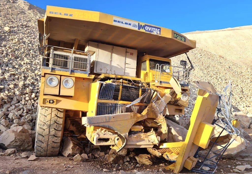 El accidente que puso en tela de juicio al Consorcio Belaz Movitec.