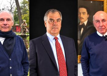 Los hermanos Carlos, Emilio y Arturo Cousiño Valdés.