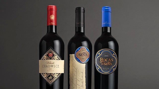 Las tres etiquetas enblemáticas de Viñedos Familia Chadwick.